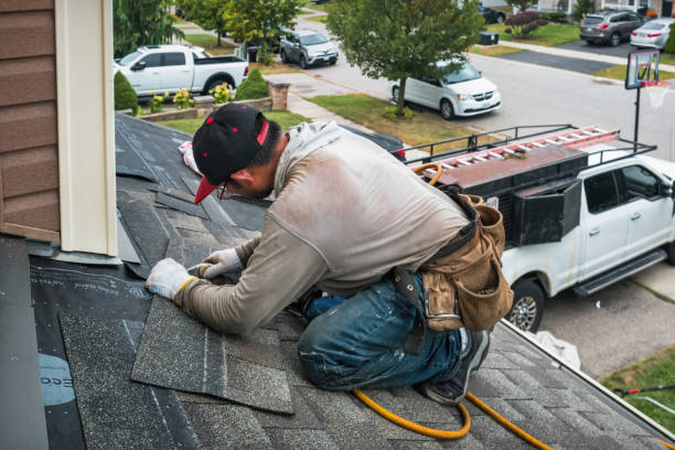 Professional Gutter Installation technician working in Lancaster, KY